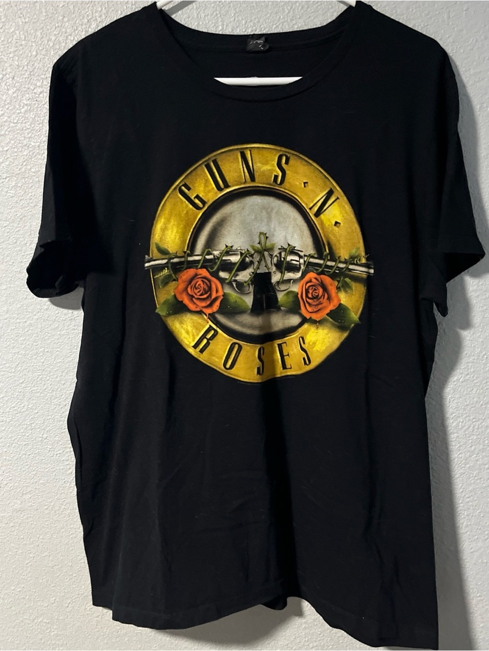 Guns n Roses Graphic Print T-Shirt Black Men Size XL